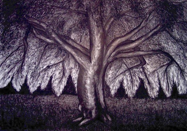 Under the Cork tree by Chantale Delrue.